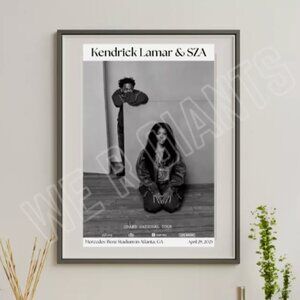 Kendrick Lamar & SZA Concert Mercedes-Benz Stadium Concert Poster 11x17